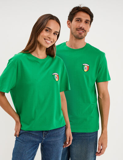 T-shirt maillot de football S&eacute;n&eacute;gal vert menthe mixte