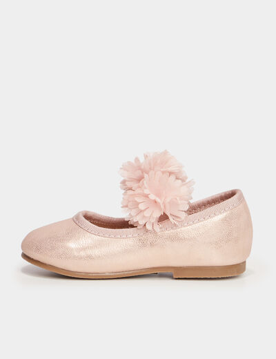Ballerines à froufrous rose bébé fille