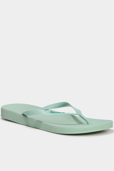 Tongs vert pastel femme