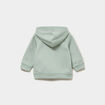 Sweat zipp&eacute; &agrave; capuche vert pastel b&eacute;b&eacute; gar&ccedil;on
