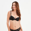 Soutien-gorge corbeille paddé dentelle noir femme