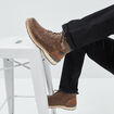 Bottines montantes &agrave; lacets marron homme