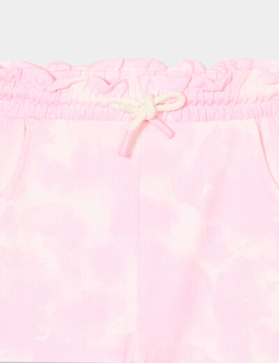 Short jogging slouchy rose fluo fille