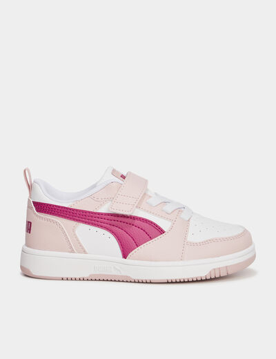 Tennis basses à lacets Puma rose fushia fille
