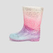 Bottes de pluie à paillettes multicolore fille