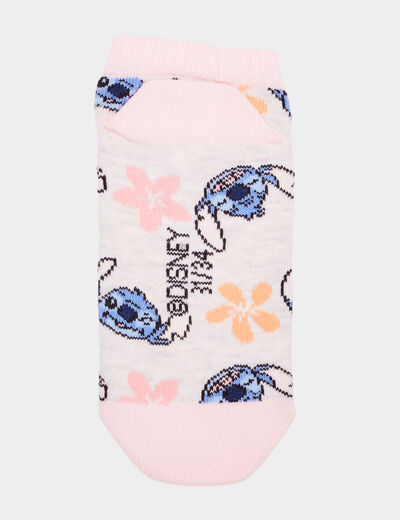 Lot de 3 paires chaussettes Stitch rose fille
