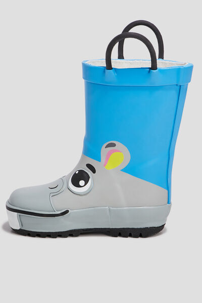 Bottes de pluie bleu bébé garçon