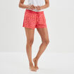 Short de pyjama orange femme