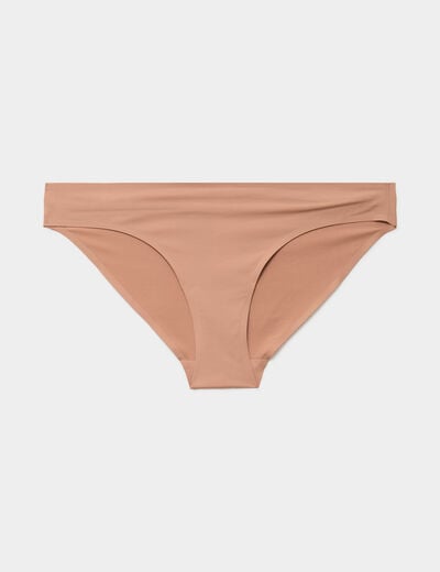 Culotte microfibre sans coutures vieux rose femme