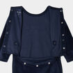 Dors-bien manches longues boutonn&eacute; bleu marine b&eacute;b&eacute;