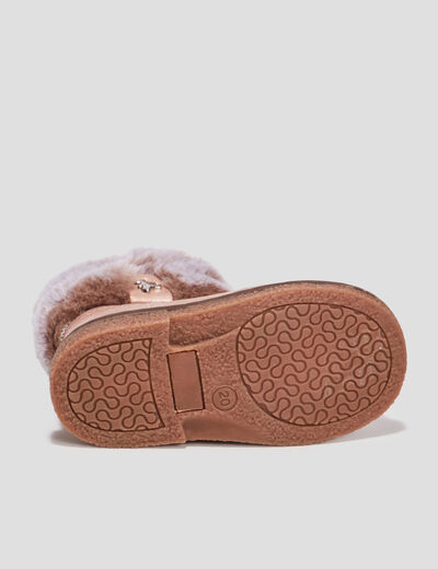 Bottines Lulu Castagnette rose bébé fille