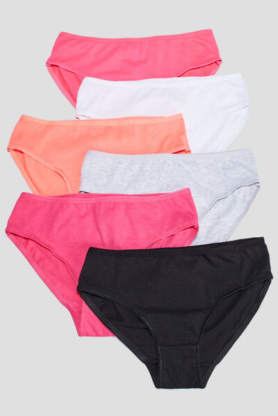 Lot 6 culottes rose clair fille
