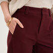 Pantalon ballon taille haute violet fonc&eacute; femme