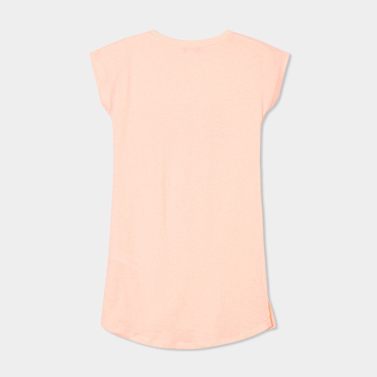Chemise de nuit courte orange fluo fille