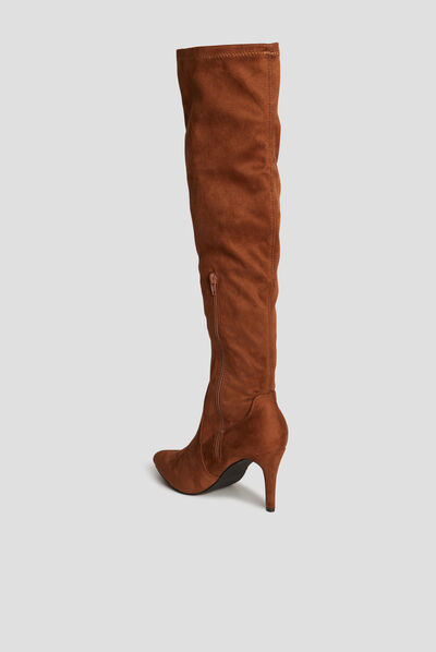 Cuissardes suédées Liberto marron femme