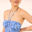 Tankini de bain avec noeuds bleu femme