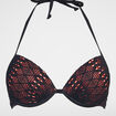 Haut de maillot de bain noir femme