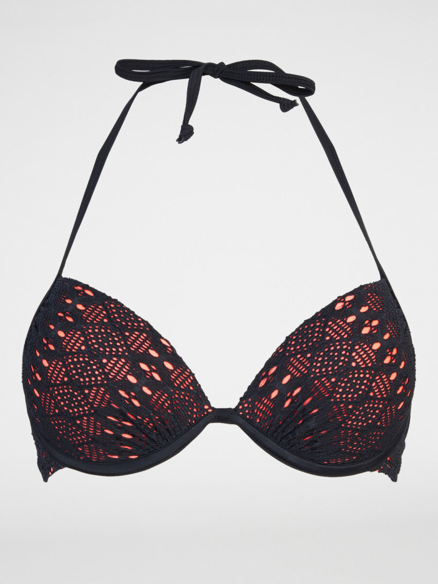Haut de maillot de bain noir femme