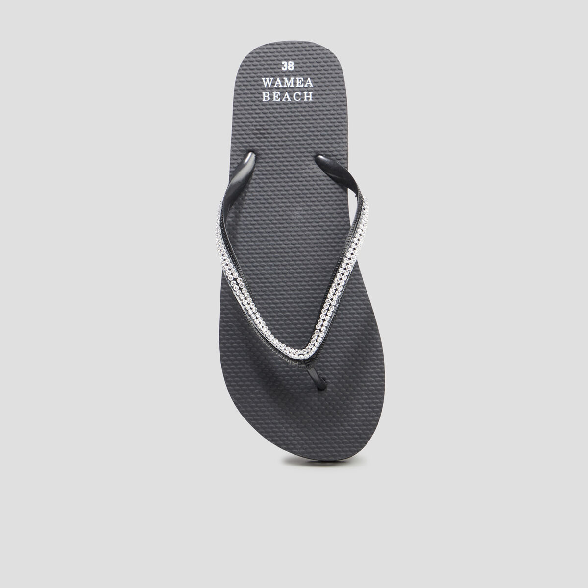 Tongs avec strass Wamea Beach noir femme