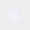 Chemise col français coton majoritaire blanc garçon