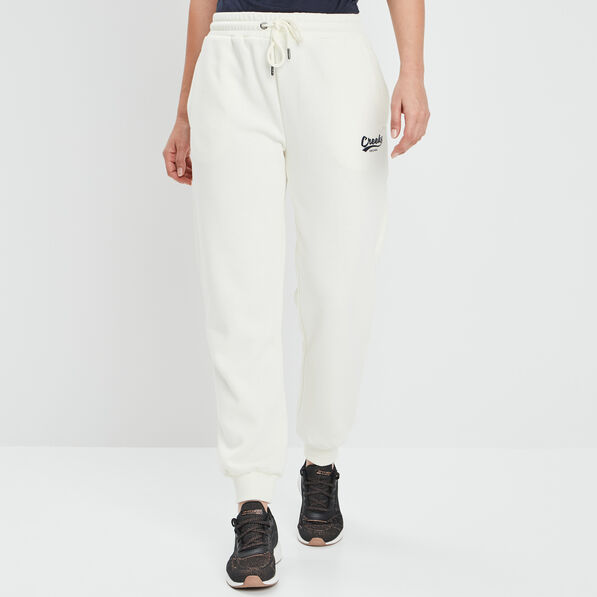 Pantalon jogging droit sable femme