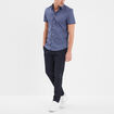 Pantalon chino slim stretch bleu marine homme