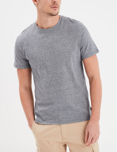 T-shirt col rond manches courtes Creeks bleu marine homme
