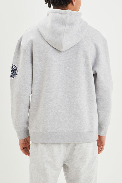 Sweat à capuche hoodie Creeks gris homme