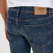 Jeans denim straight 5 poches denim used homme