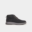 Baskets montantes &agrave; lacets noir homme