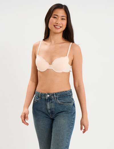 Soutien-gorge embo&icirc;tant padd&eacute; rose clair femme