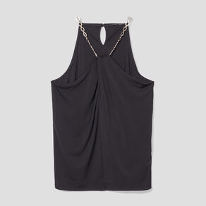 debardeur encolure americaine a chaine noir femme Débardeur encolure américaine à chaîne noir femme
