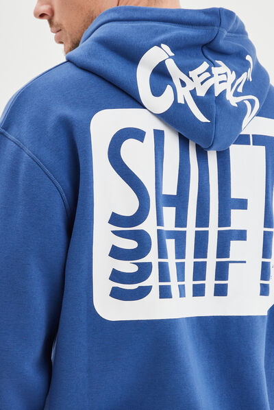 Sweat à capuche hoodie Creeks bleu roi homme