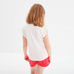 T-shirt avec col rond manches courtes ivoire fille