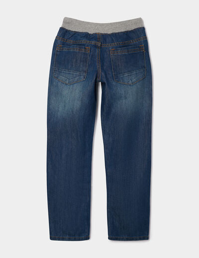 Jeans regular taille ajustable denim stone gar&ccedil;on