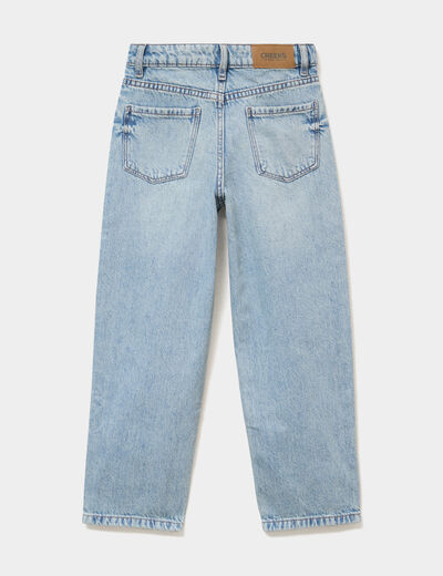 Jean regular 5 poches coton denim double stone fille