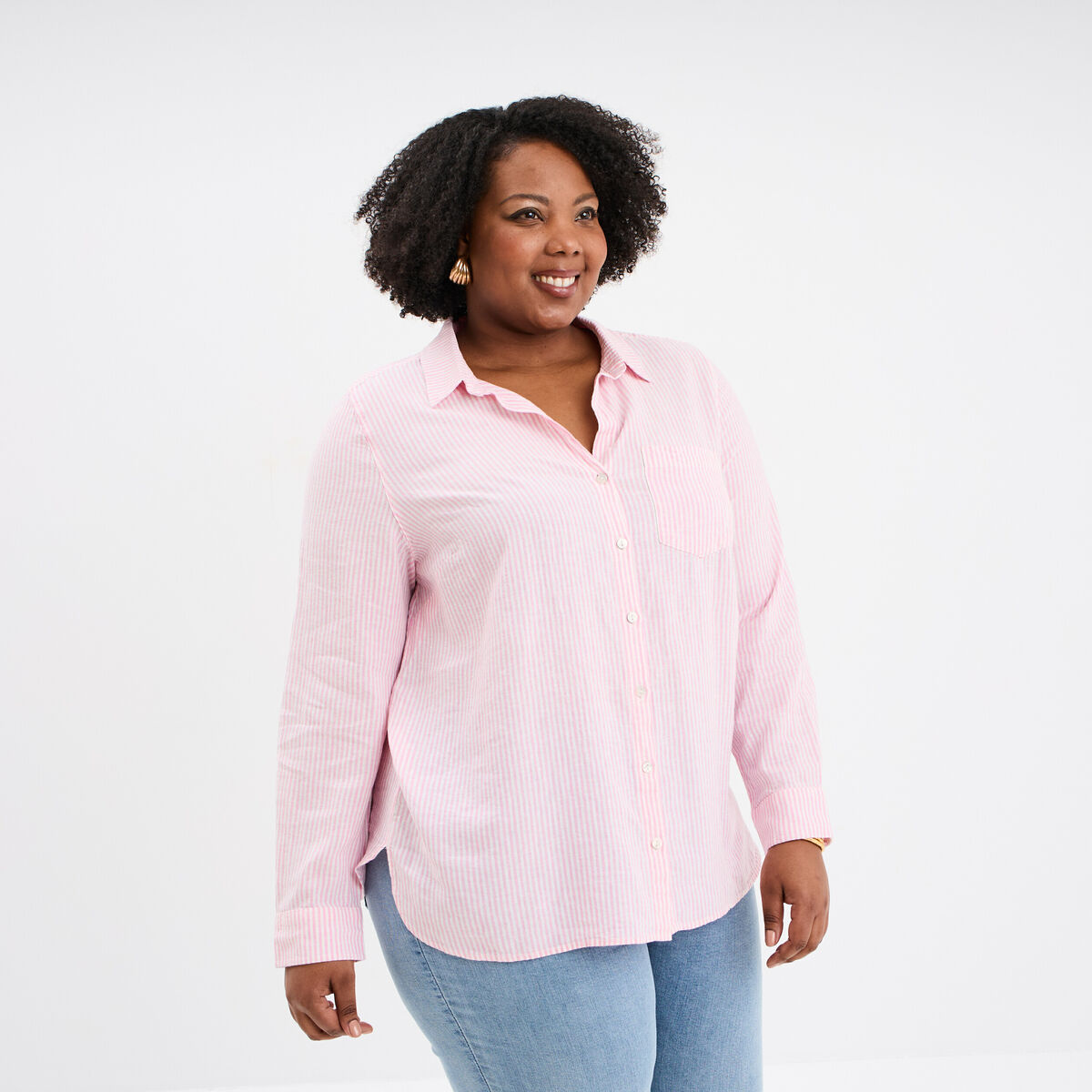 Chemisier Femme M&S (Marks & Spencer) - Magenta Mix - Taille 12 - Neuf Lavé