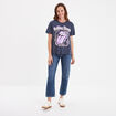 T-shirt manches courtes Rolling Stones gris foncé femme