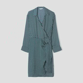robe col cache coeur avec noeud bleu marine femme Robe col cache-coeur avec noeud bleu marine femme