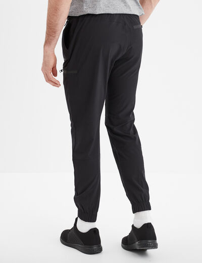 Pantalon slim cargo déperlant Trappeur noir homme