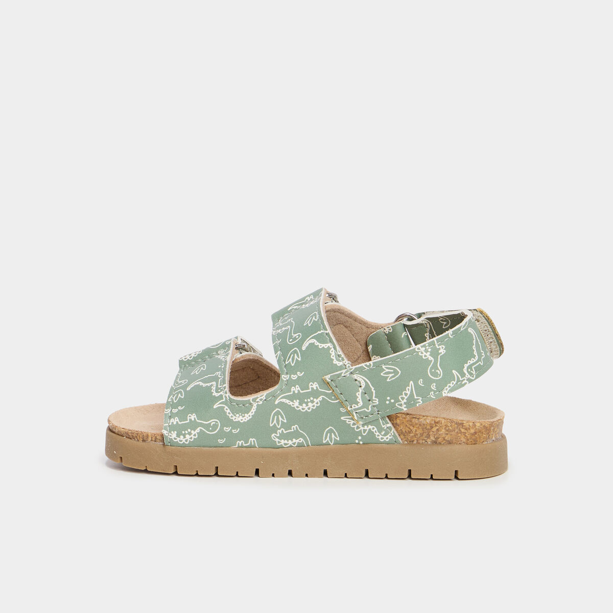 Sandales à scratchs vert kaki bébé garçon
