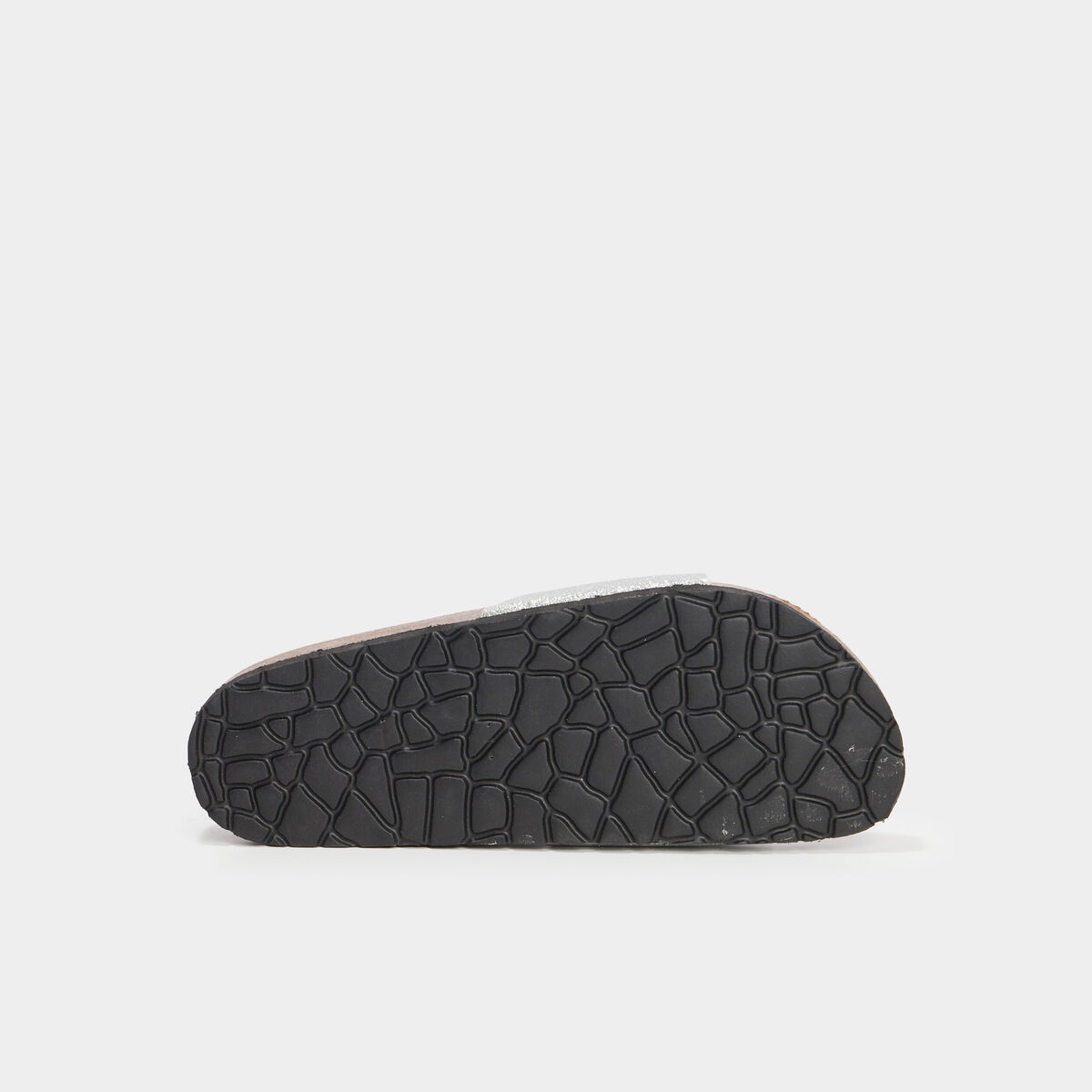 Mules gris argent femme