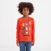T-shirt coton manches longues Pokémon orange foncé garçon