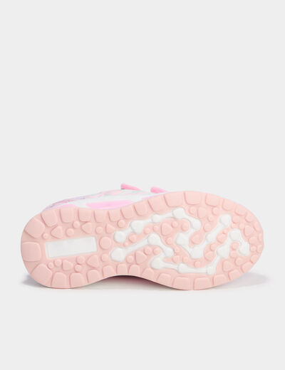 Baskets running lumineuses rose fille