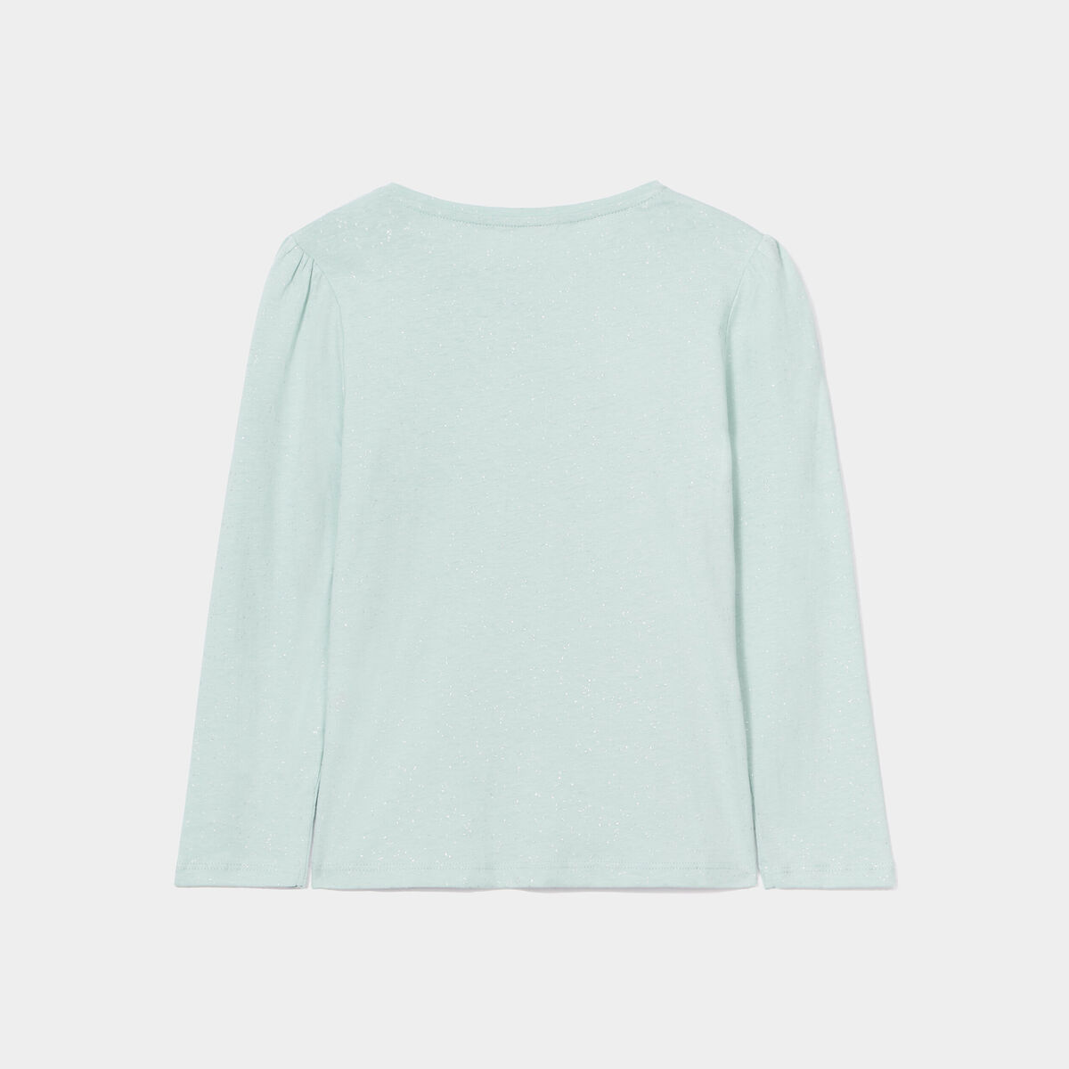 Lot 2 t-shirts manches longues coton bleu gris fille