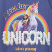 T-shirt coton L'&Eacute;cole des licornes gris fille