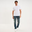 Jeans straight denim 5 poches denim dirty homme