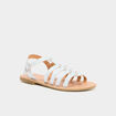 Sandales avec brides bleu ciel fille
