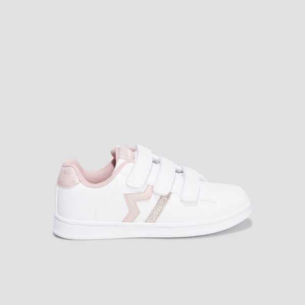 tennis basses a scratchs creeks iconic jaune or fille Tennis basses à scratchs Creeks Iconic jaune or fille