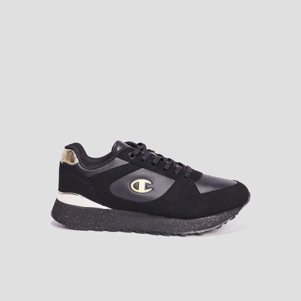 Tennis basses à lacets Champion noir femme